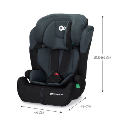 KINDERKRAFT - Autosedačka COMFORT UP i-Size (76-150 cm) tmavě šedá
