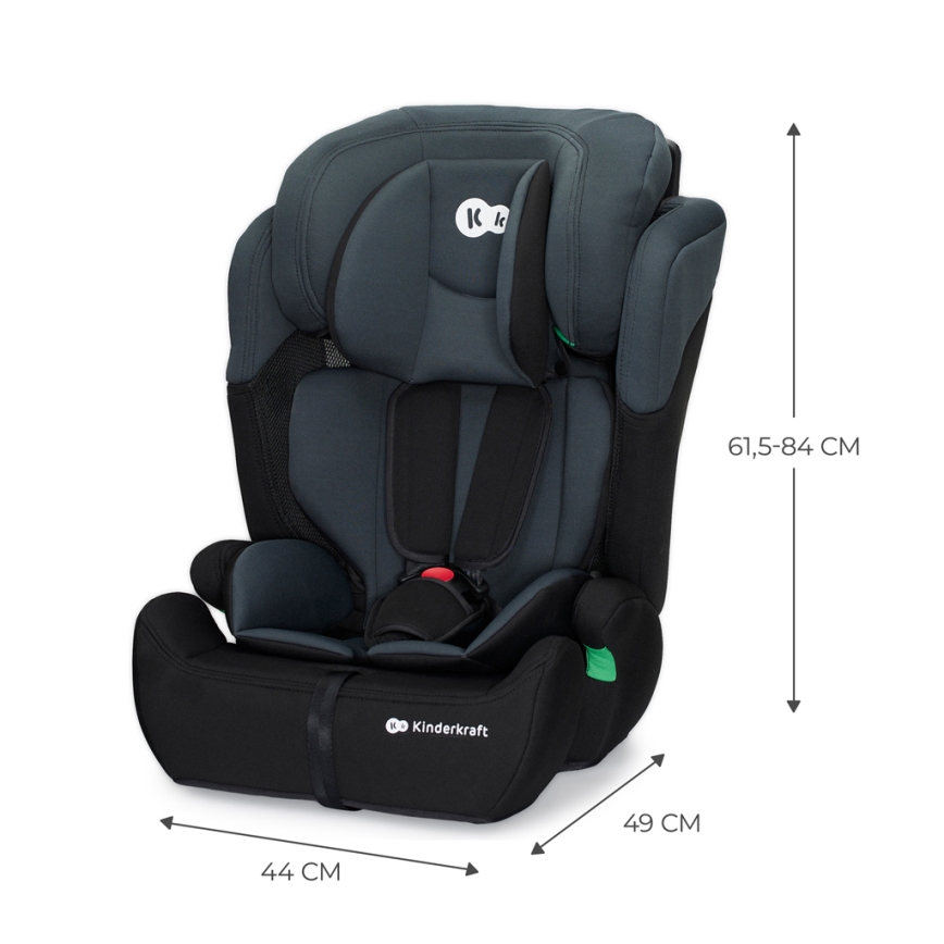KINDERKRAFT - Autosedačka COMFORT UP i-Size (76-150 cm) tmavě šedá