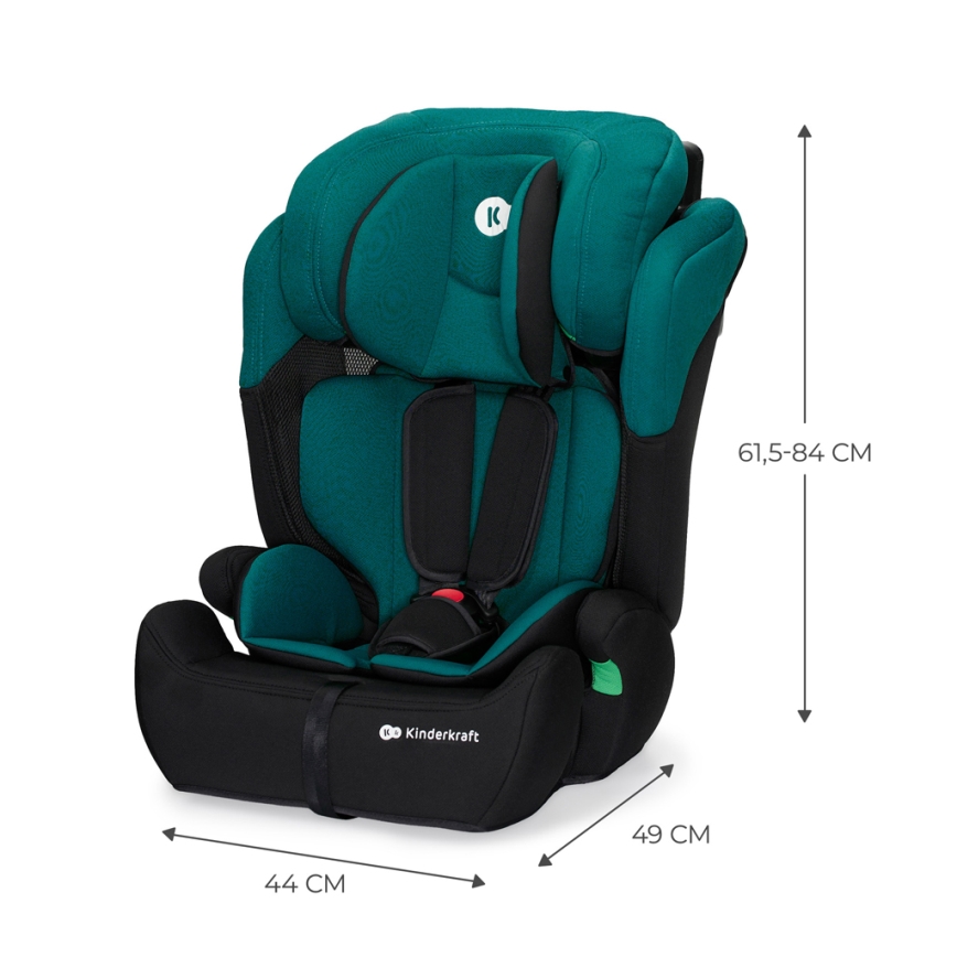 KINDERKRAFT - Autosedačka COMFORT UP i-Size (76-150 cm) zelená
