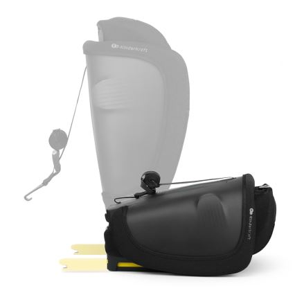 KINDERKRAFT - Autosedačka FIX2GO i-Size 76-150 cm černá