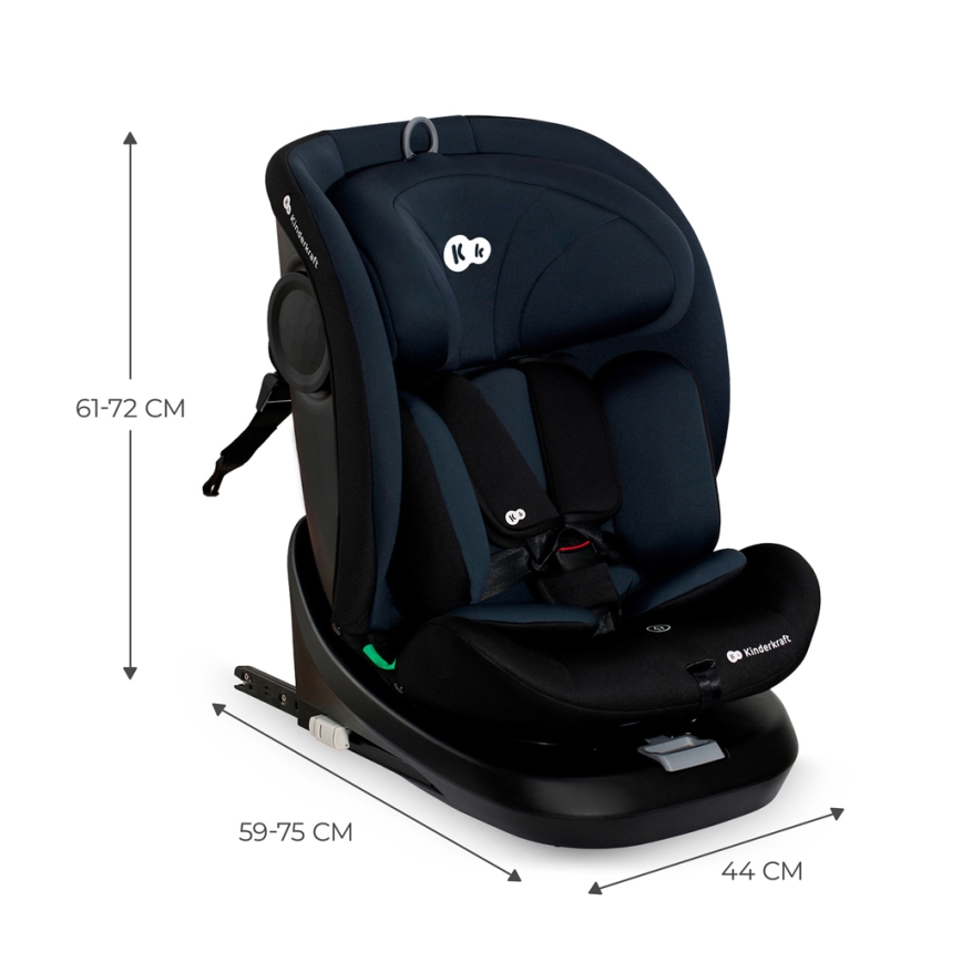 KINDERKRAFT - Autosedačka I-GROW i-Size (40-150 cm) černá