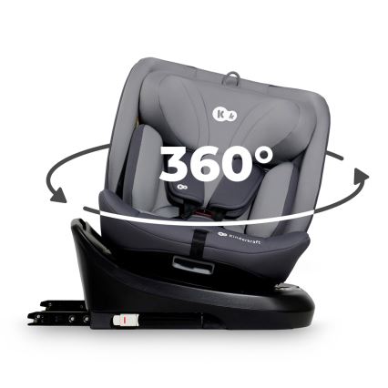 KINDERKRAFT - Autosedačka I-GROW i-Size (40-150 cm) šedá