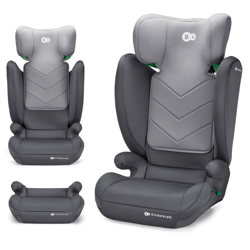 KINDERKRAFT - Autosedačka I-SPARK i-Size (100-150 cm) šedá