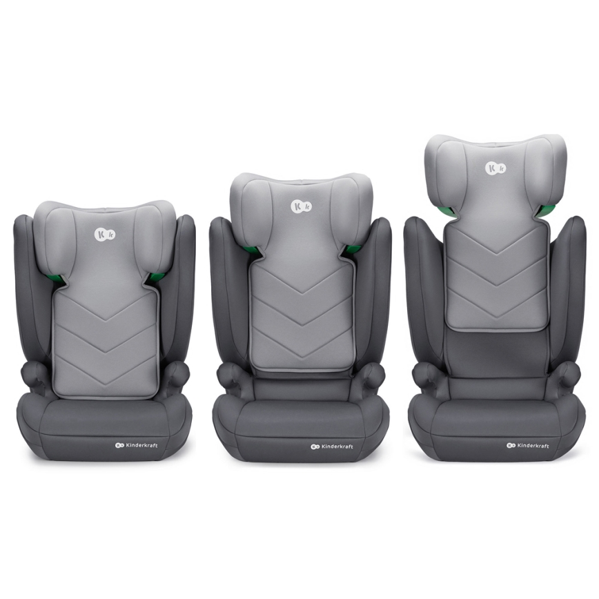 KINDERKRAFT - Autosedačka I-SPARK i-Size (100-150 cm) šedá