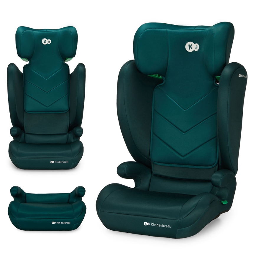 KINDERKRAFT - Autosedačka I-SPARK i-Size (100-150 cm) zelená