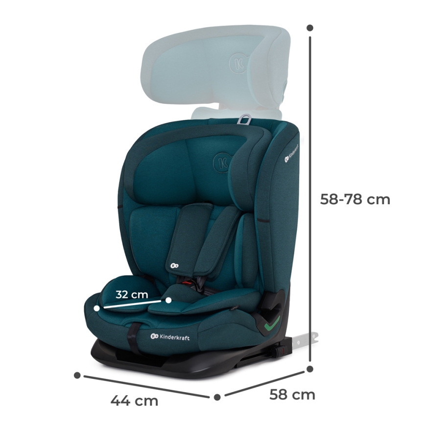 KINDERKRAFT - Autosedačka ONETO 3 i-Size (76-150 cm) + Isofix Harbor blue