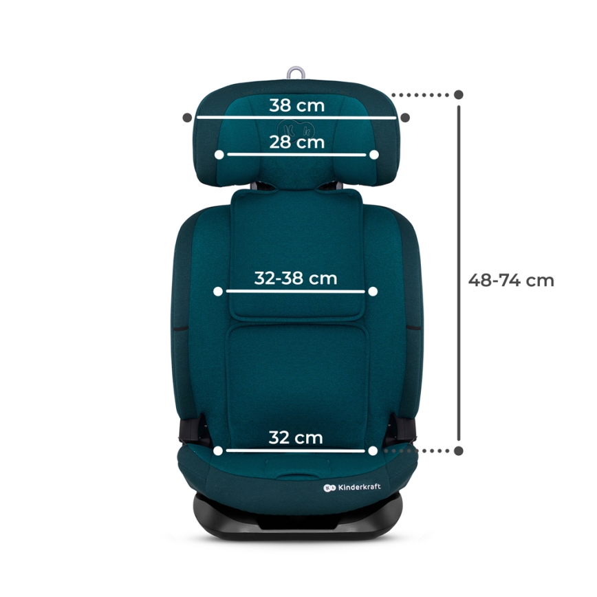 KINDERKRAFT - Autosedačka ONETO 3 i-Size (76-150 cm) + Isofix Harbor blue