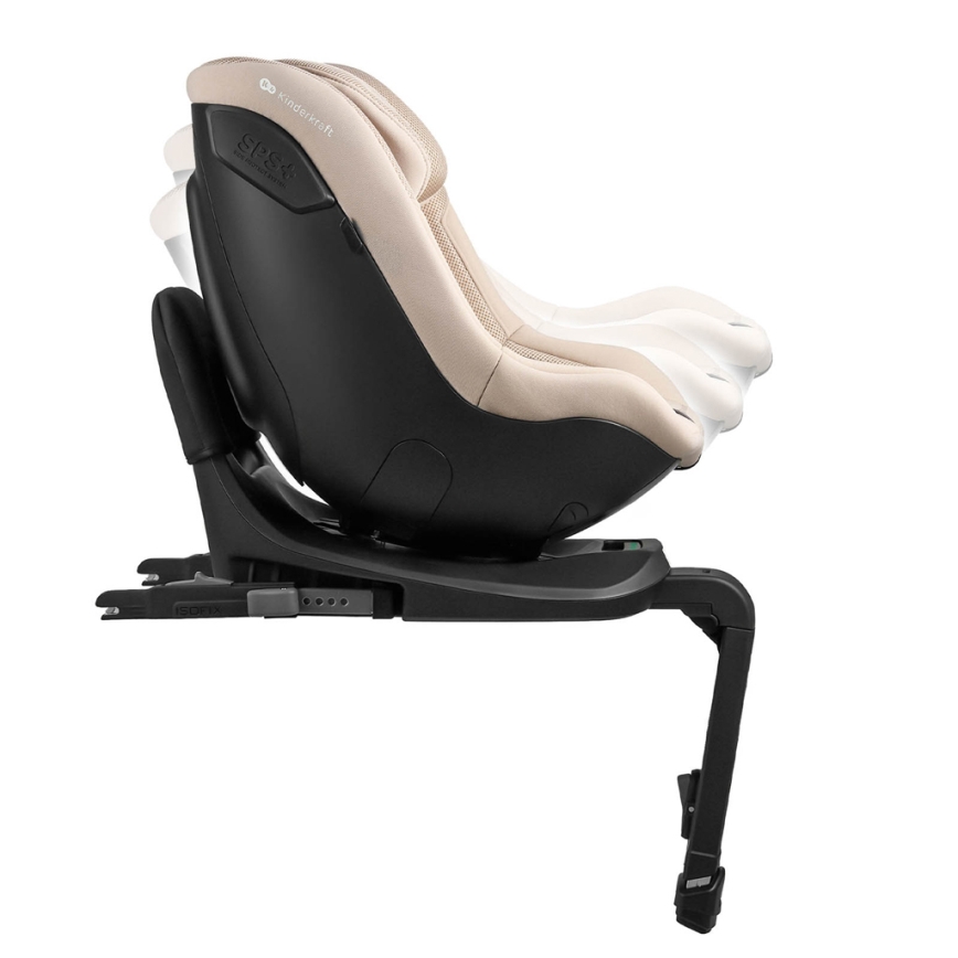 KINDERKRAFT - Autosedačka s otočnou základnou I-GUARD PRO i-Size 61-105 cm béžová