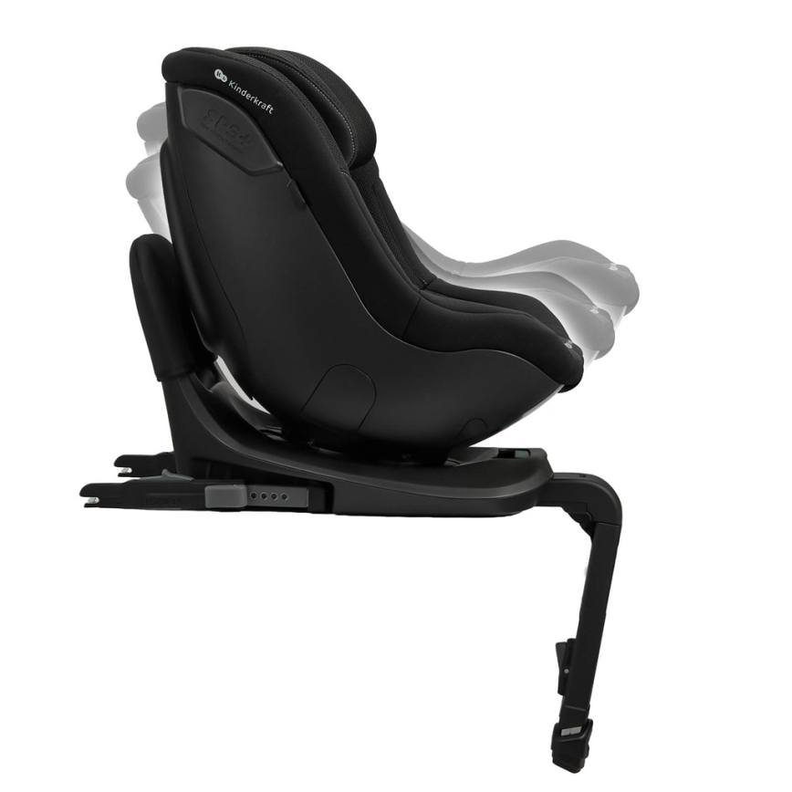 KINDERKRAFT - Autosedačka s otočnou základnou I-GUARD PRO i-Size 61-105 cm černá