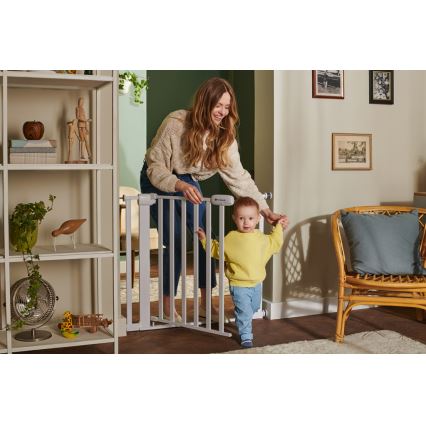 KINDERKRAFT - Bezpečnostní zábrana LOCK&GO 75-103 cm bílá