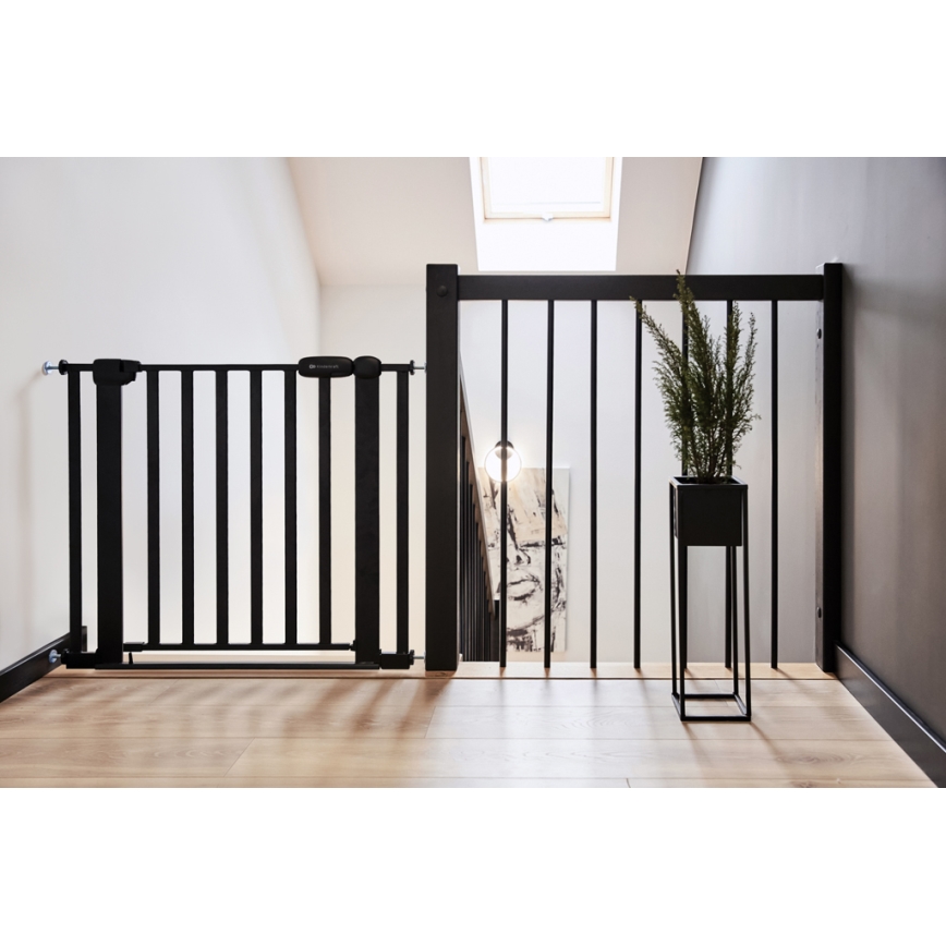 KINDERKRAFT - Bezpečnostní zábrana LOCK&GO 75-103 cm černá