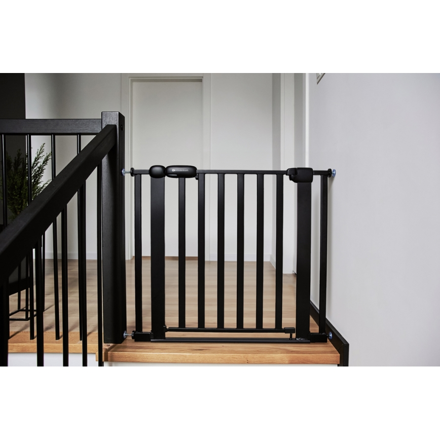 KINDERKRAFT - Bezpečnostní zábrana LOCK&GO 75-103 cm černá