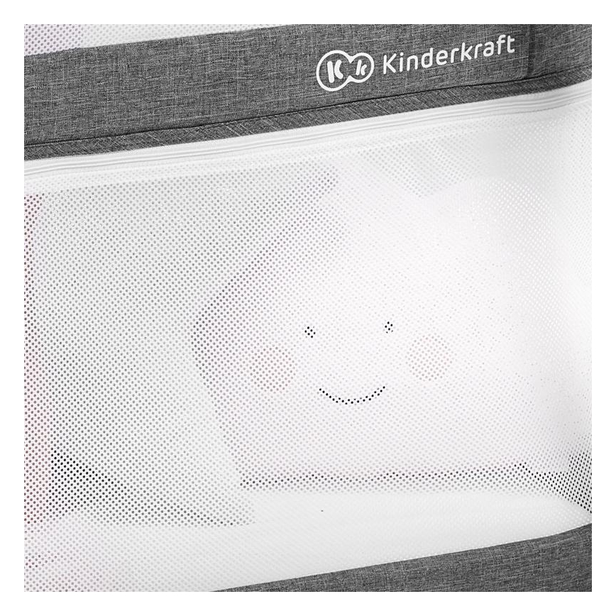 KINDERKRAFT - Cestovní postýlka 4v1 SOFI šedá