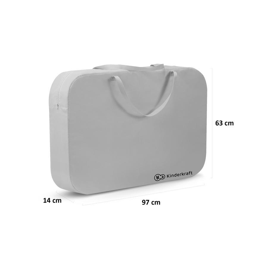 KINDERKRAFT - Cestovní postýlka 4v1 SOFI šedá