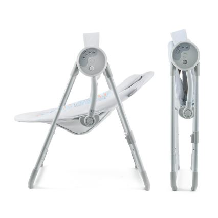 KINDERKRAFT - Dětská houpačka s melodií SWINGEE šedá 4xAAA/230V