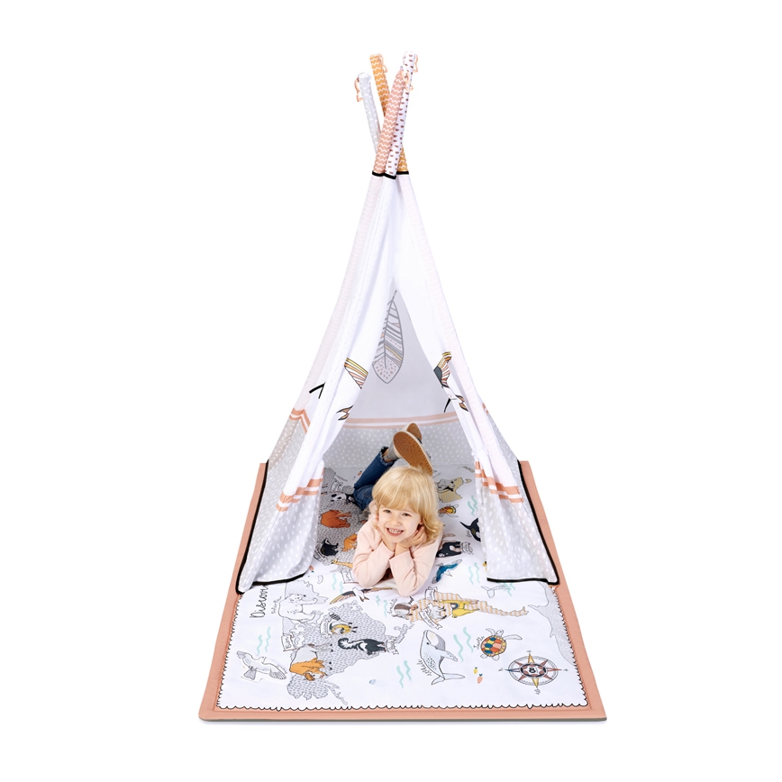 KINDERKRAFT - Dětská hrací deka 3v1 TIPPY