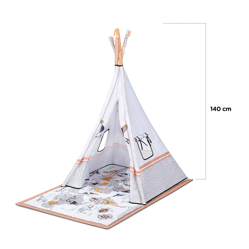 KINDERKRAFT - Dětská hrací deka 3v1 TIPPY