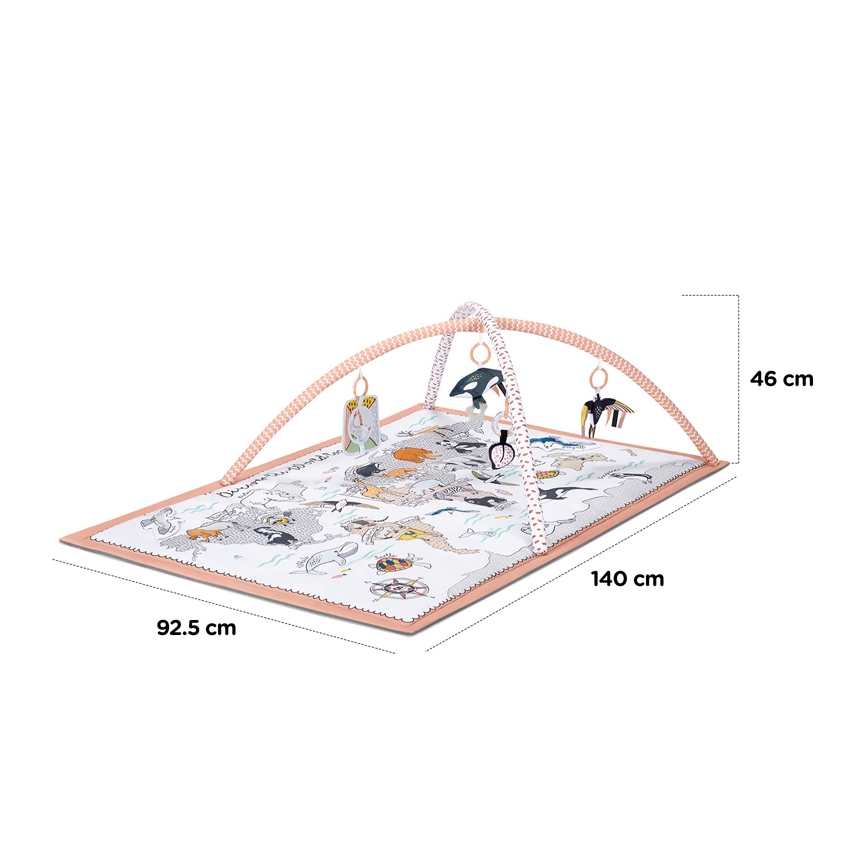 KINDERKRAFT - Dětská hrací deka 3v1 TIPPY
