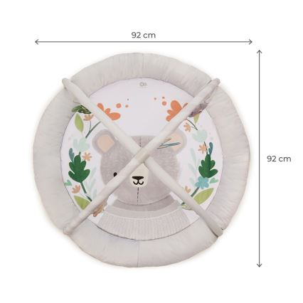 KINDERKRAFT - Dětská hrací deka COZYPLAY šedá