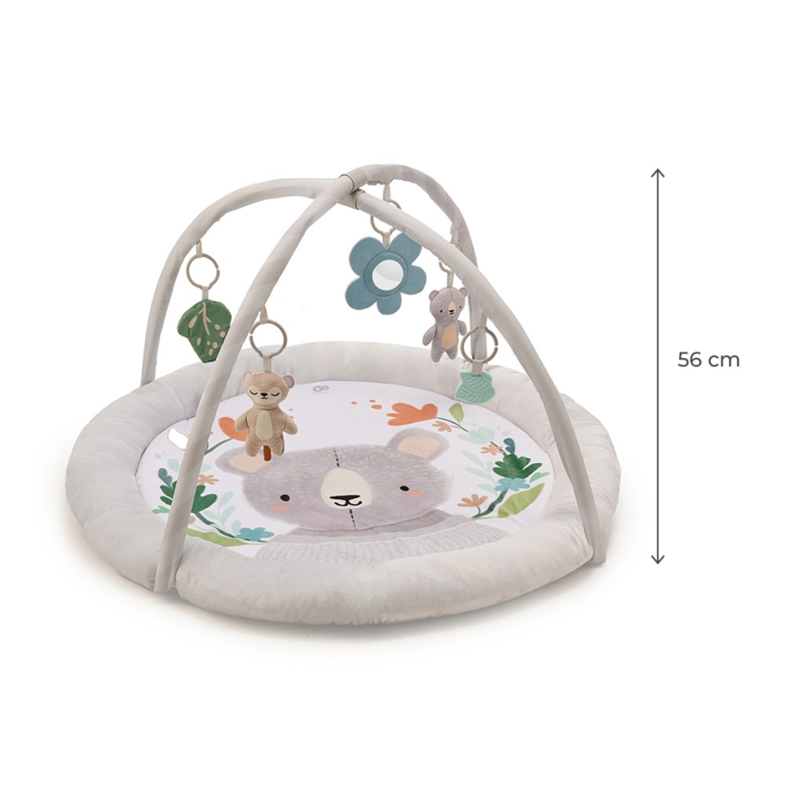 KINDERKRAFT - Dětská hrací deka COZYPLAY šedá