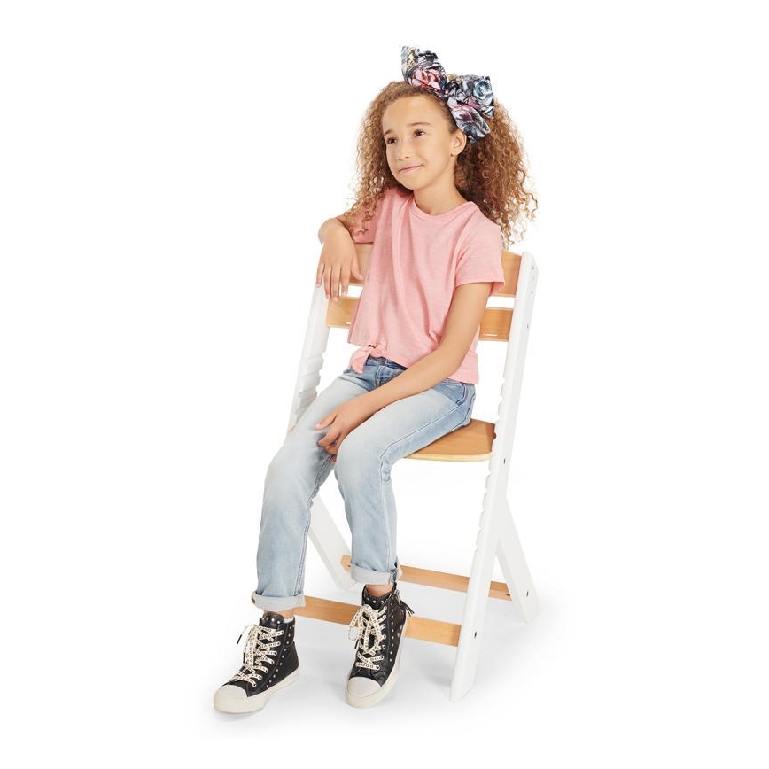 KINDERKRAFT - Dětská jídelní židle ENOCK bílá