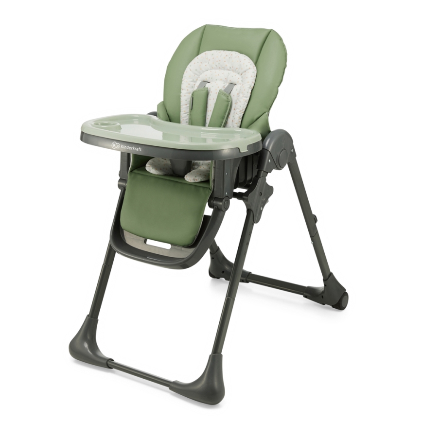 KINDERKRAFT - Dětská jídelní židle TUMMIE zelená