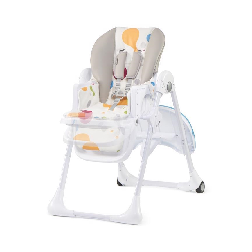 KINDERKRAFT - Dětská jídelní židle YUMMY béžová/bílá