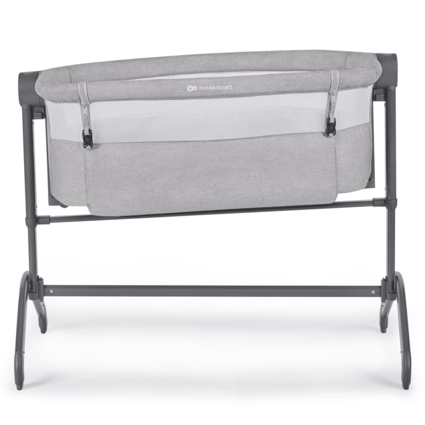 KINDERKRAFT - Dětská postýlka 2v1 BEA šedá