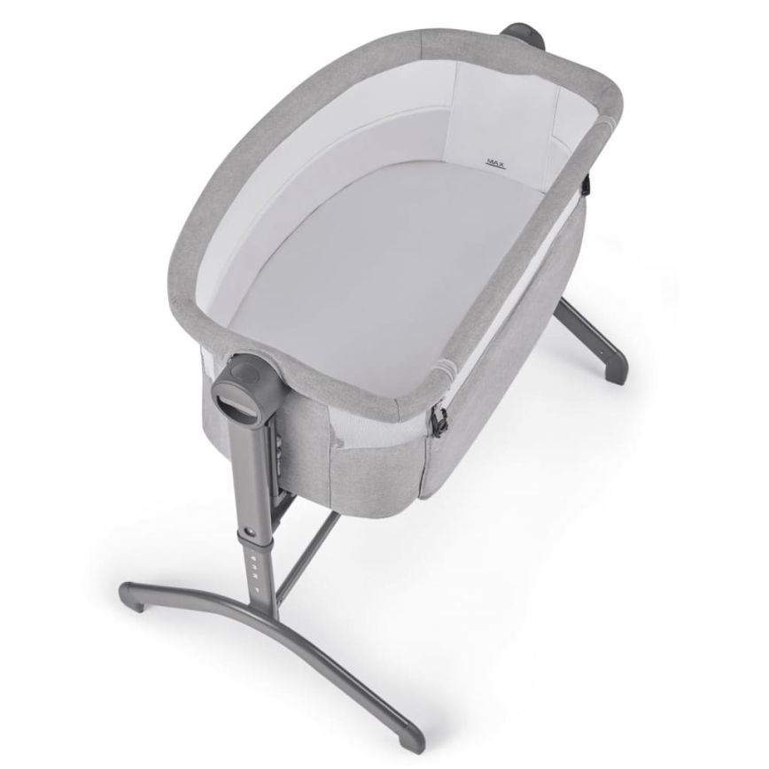 KINDERKRAFT - Dětská postýlka 2v1 BEA šedá