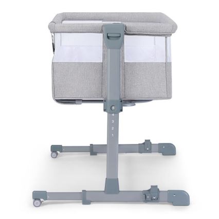 KINDERKRAFT - Dětská postýlka NESTE světle šedá