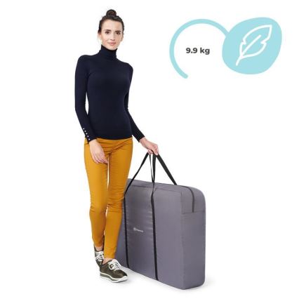 KINDERKRAFT - Dětská postýlka NESTE světle šedá