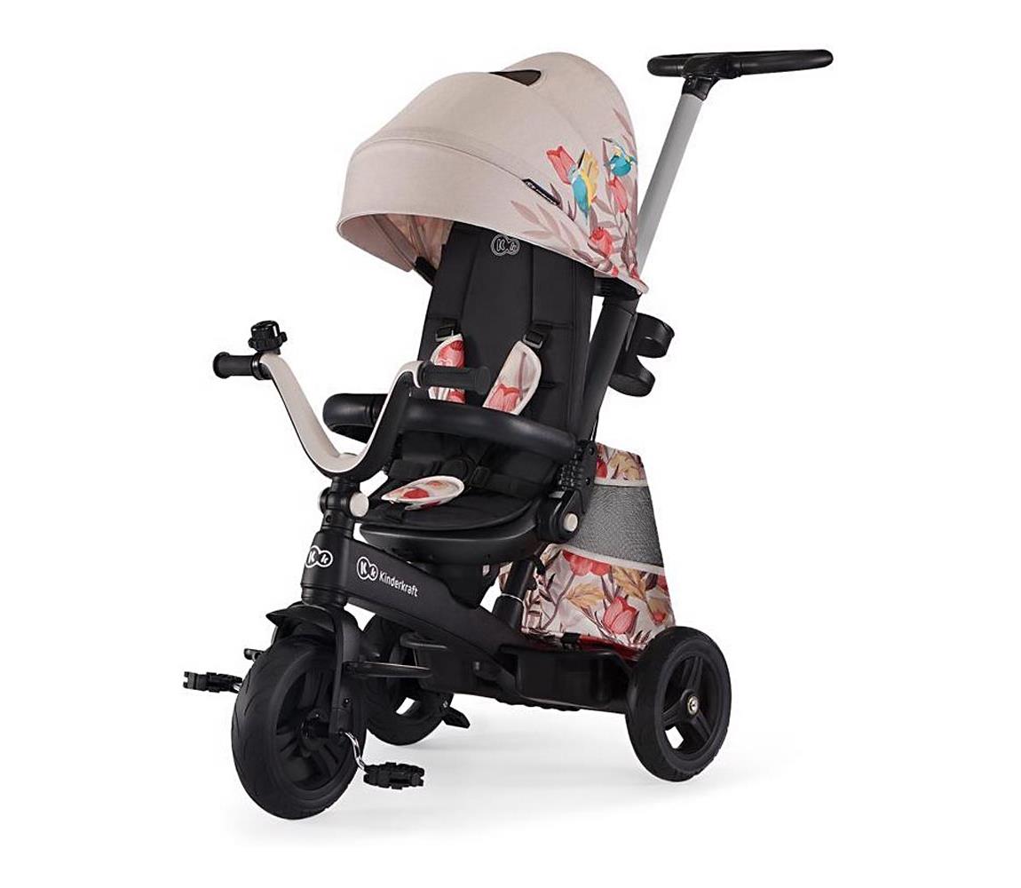 Kinderkraft KINDERKRAFT - Dětská tříkolka 5v1 EASYTWIST béžová/černá AG0333