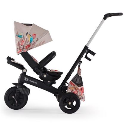 KINDERKRAFT - Dětská tříkolka 5v1 EASYTWIST béžová/černá