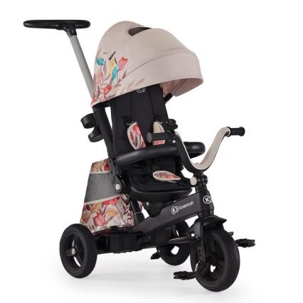 KINDERKRAFT - Dětská tříkolka 5v1 EASYTWIST béžová/černá