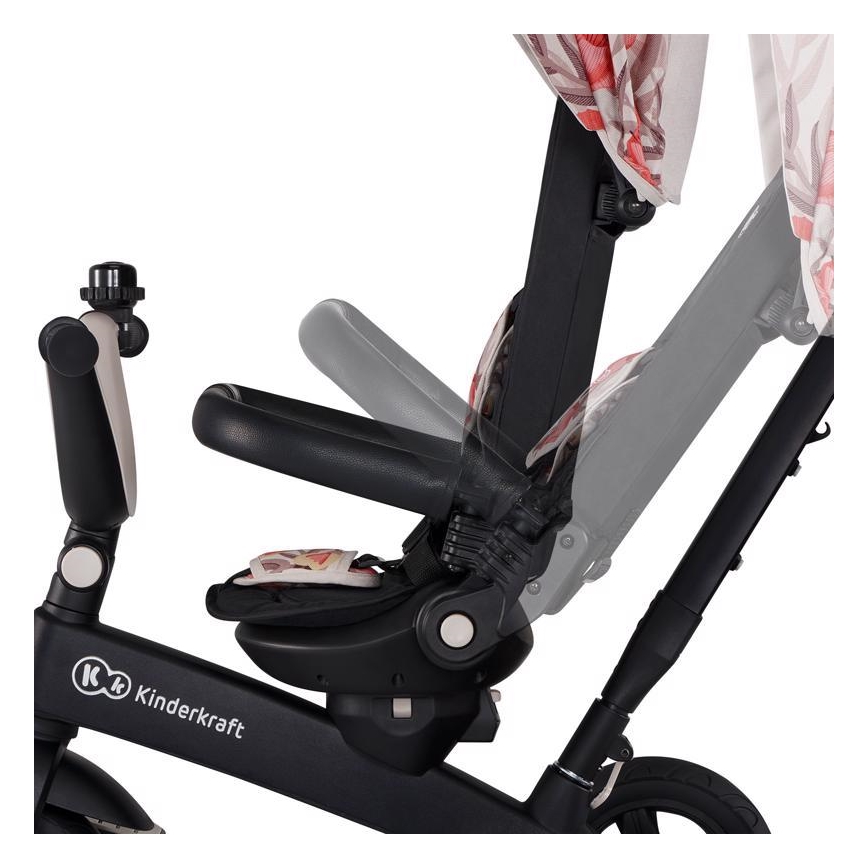 KINDERKRAFT - Dětská tříkolka 5v1 EASYTWIST béžová/černá