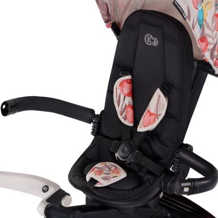 KINDERKRAFT - Dětská tříkolka 5v1 EASYTWIST béžová/černá
