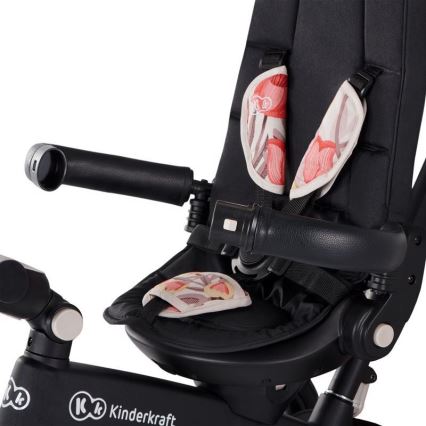 KINDERKRAFT - Dětská tříkolka 5v1 EASYTWIST béžová/černá