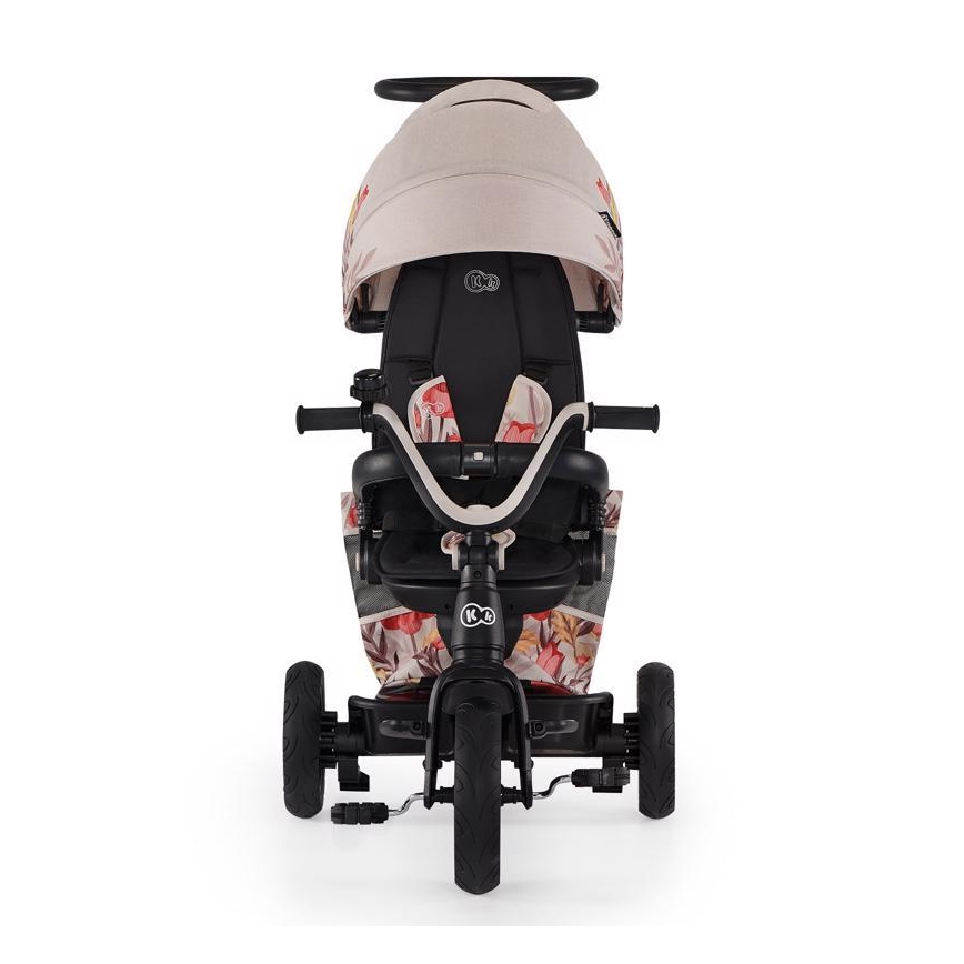 KINDERKRAFT - Dětská tříkolka 5v1 EASYTWIST béžová/černá
