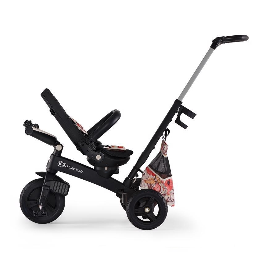 KINDERKRAFT - Dětská tříkolka 5v1 EASYTWIST béžová/černá