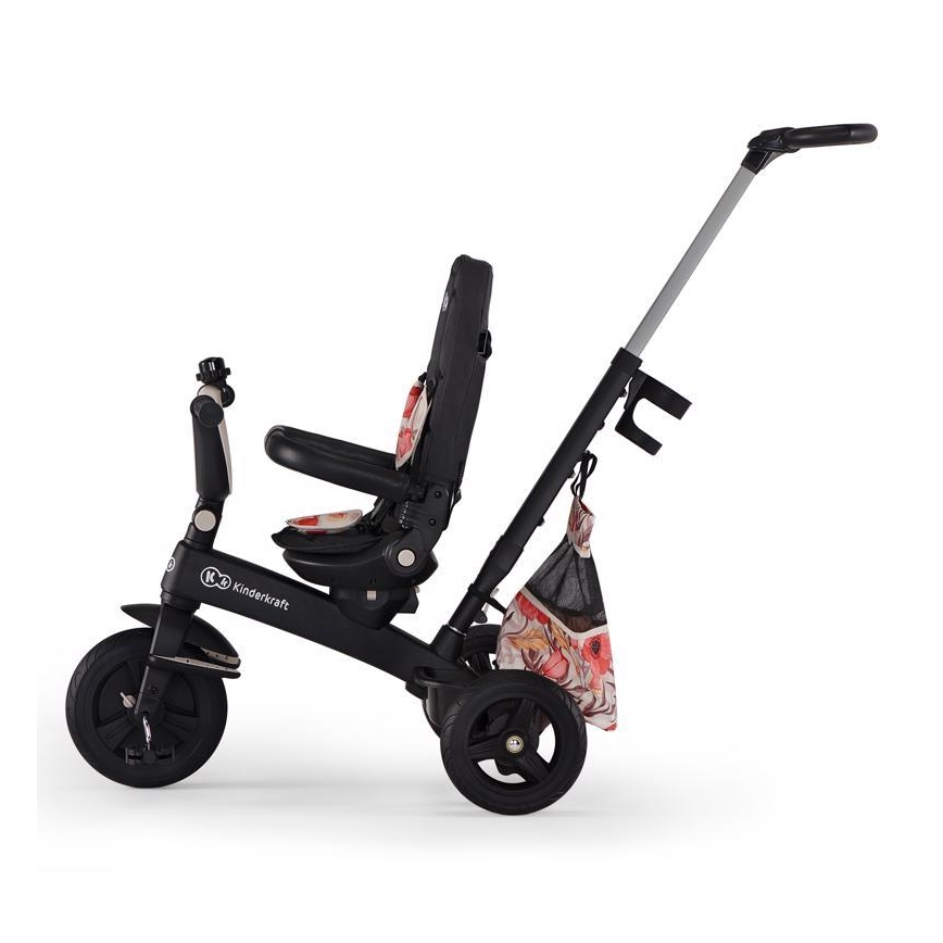 KINDERKRAFT - Dětská tříkolka 5v1 EASYTWIST béžová/černá
