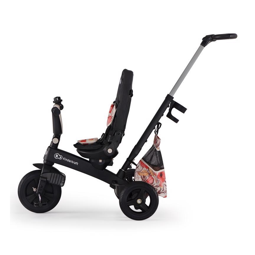 KINDERKRAFT - Dětská tříkolka 5v1 EASYTWIST béžová/černá