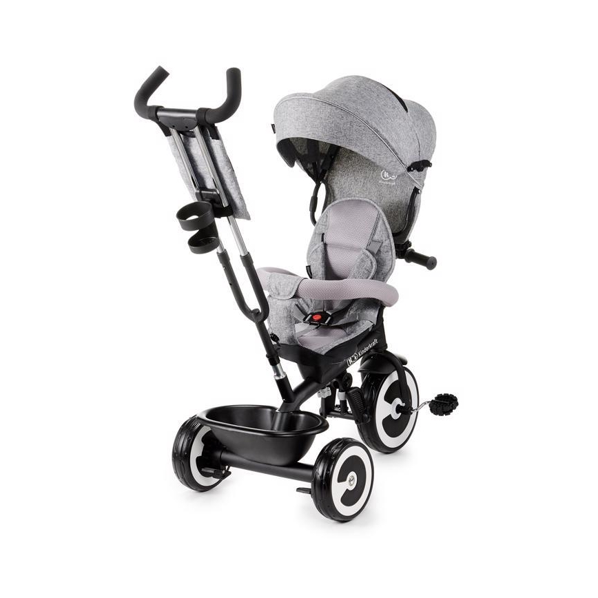 KINDERKRAFT - Dětská tříkolka ASTON šedá