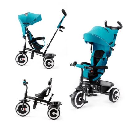 KINDERKRAFT - Dětská tříkolka ASTON tyrkysová