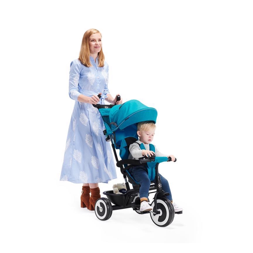 KINDERKRAFT - Dětská tříkolka ASTON tyrkysová