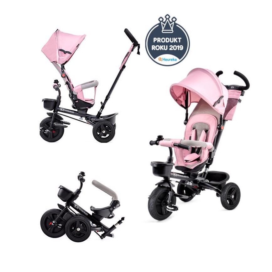 KINDERKRAFT - Dětská tříkolka AVEO růžová