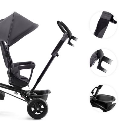 KINDERKRAFT - Dětská tříkolka AVEO šedá