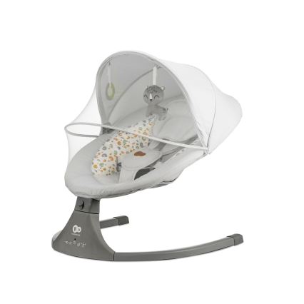 KINDERKRAFT - Dětské houpátko s melodií 2v1 LUMI světle šedá