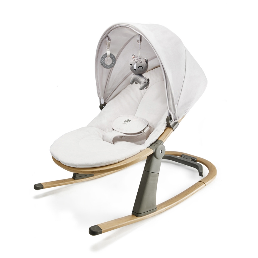 KINDERKRAFT - Dětské lehátko 2v1 ELSU šedá