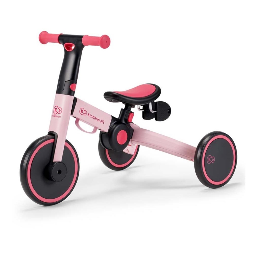 KINDERKRAFT - Dětské odrážedlo 3v1 4TRIKE růžová