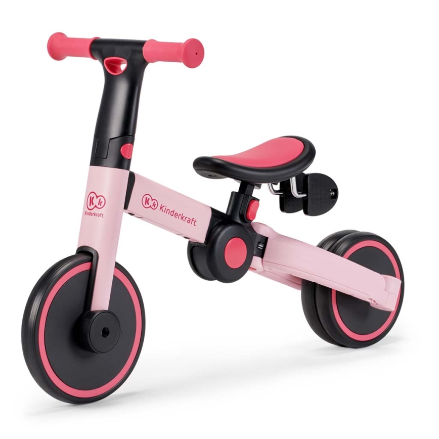 KINDERKRAFT - Dětské odrážedlo 3v1 4TRIKE růžová
